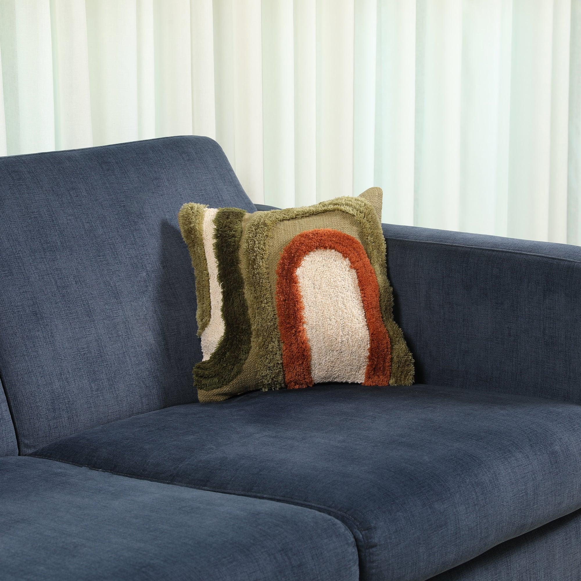 Modern Chic Cushion Cover Multi Green, 30X30cm - HomeTown