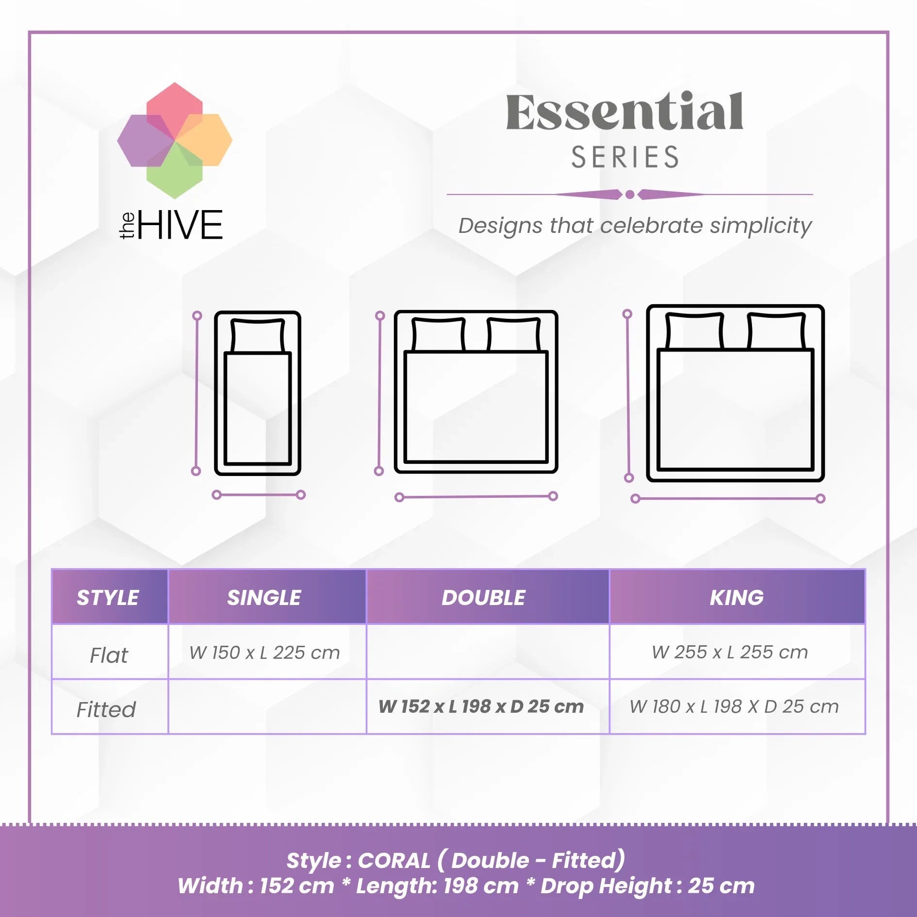 Comfy Beds Double Fitted Sheet Coral,152x198cm - HomeTown