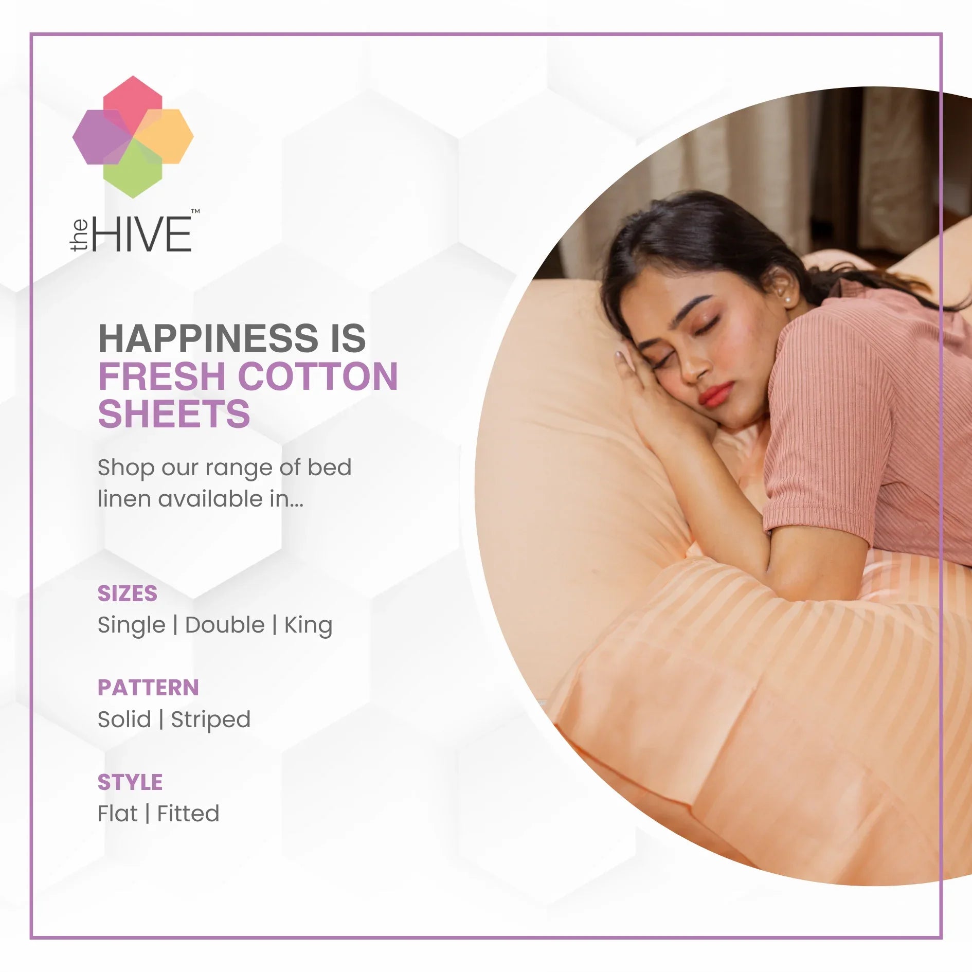 Comfy Beds King Flat Sheet Coral,255x255cm - HomeTown