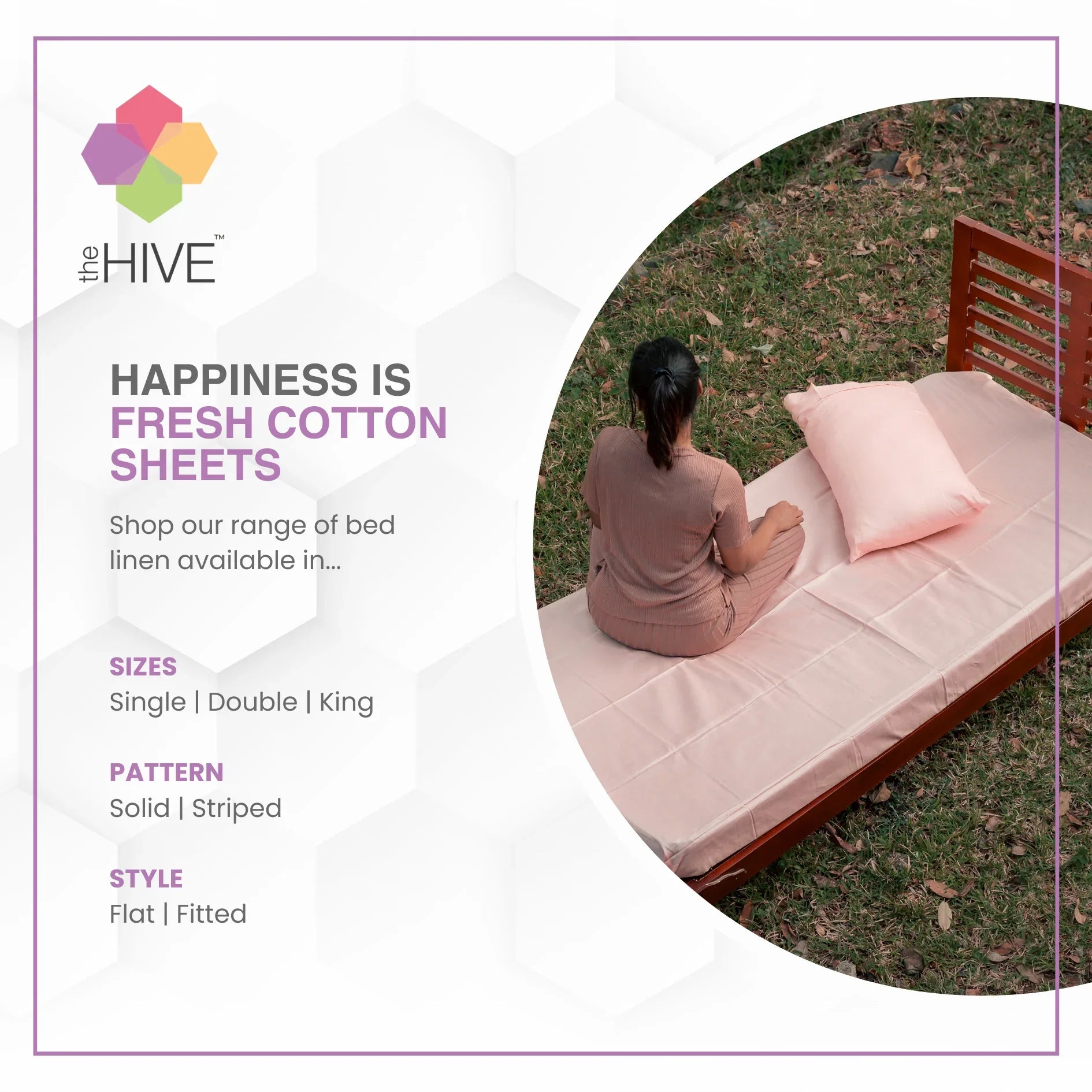 Comfy Beds Single Flat Sheet Coral,150x225cm - HomeTown