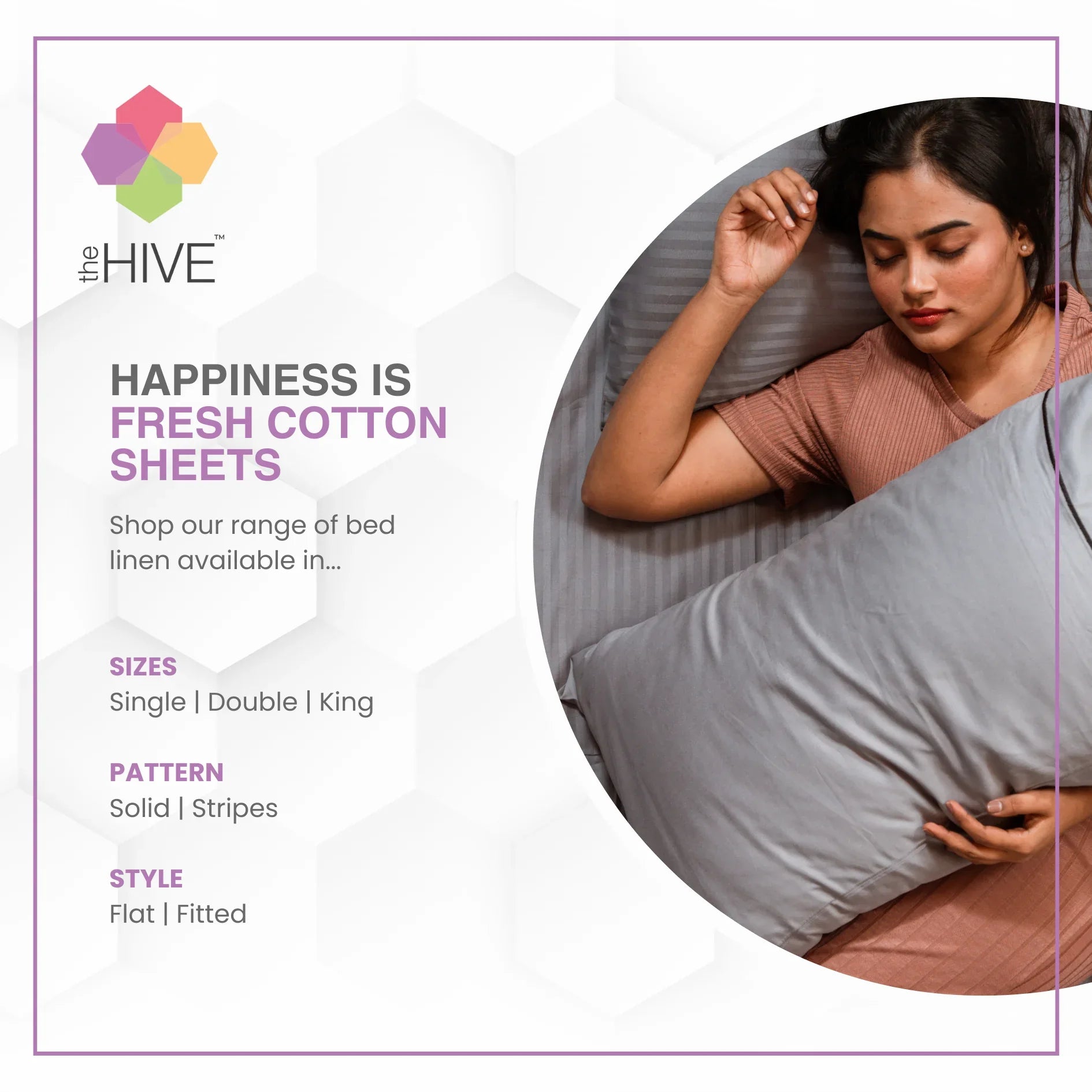 Comfy Beds Set of 2 Pillow Covers Dusky Noir, 45x70cm - HomeTown