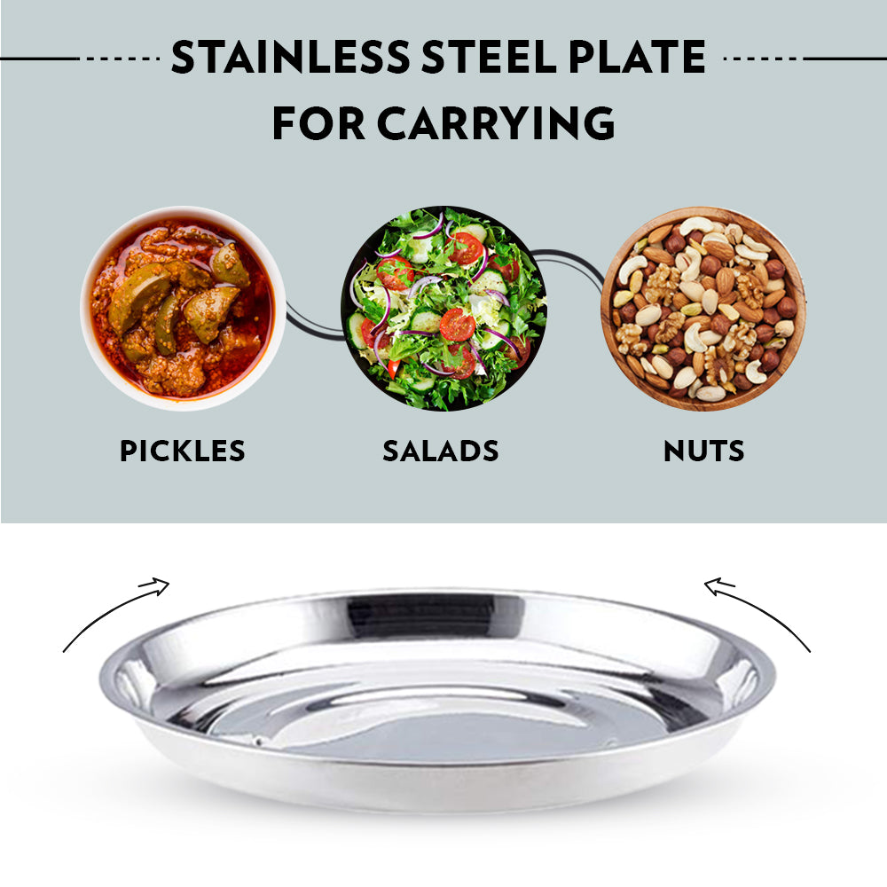BOROSIL STAINLESSS STEEL INSULATED LUNCH BOX 2*280ML