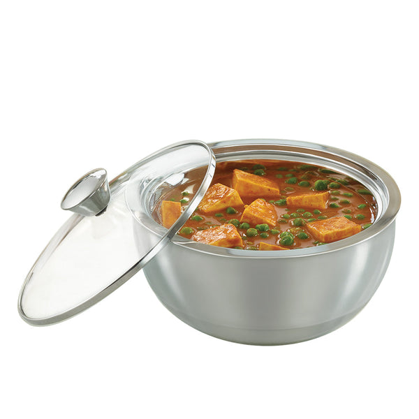 Borosil Stainless Steel Curry Server 1500ml dimensions