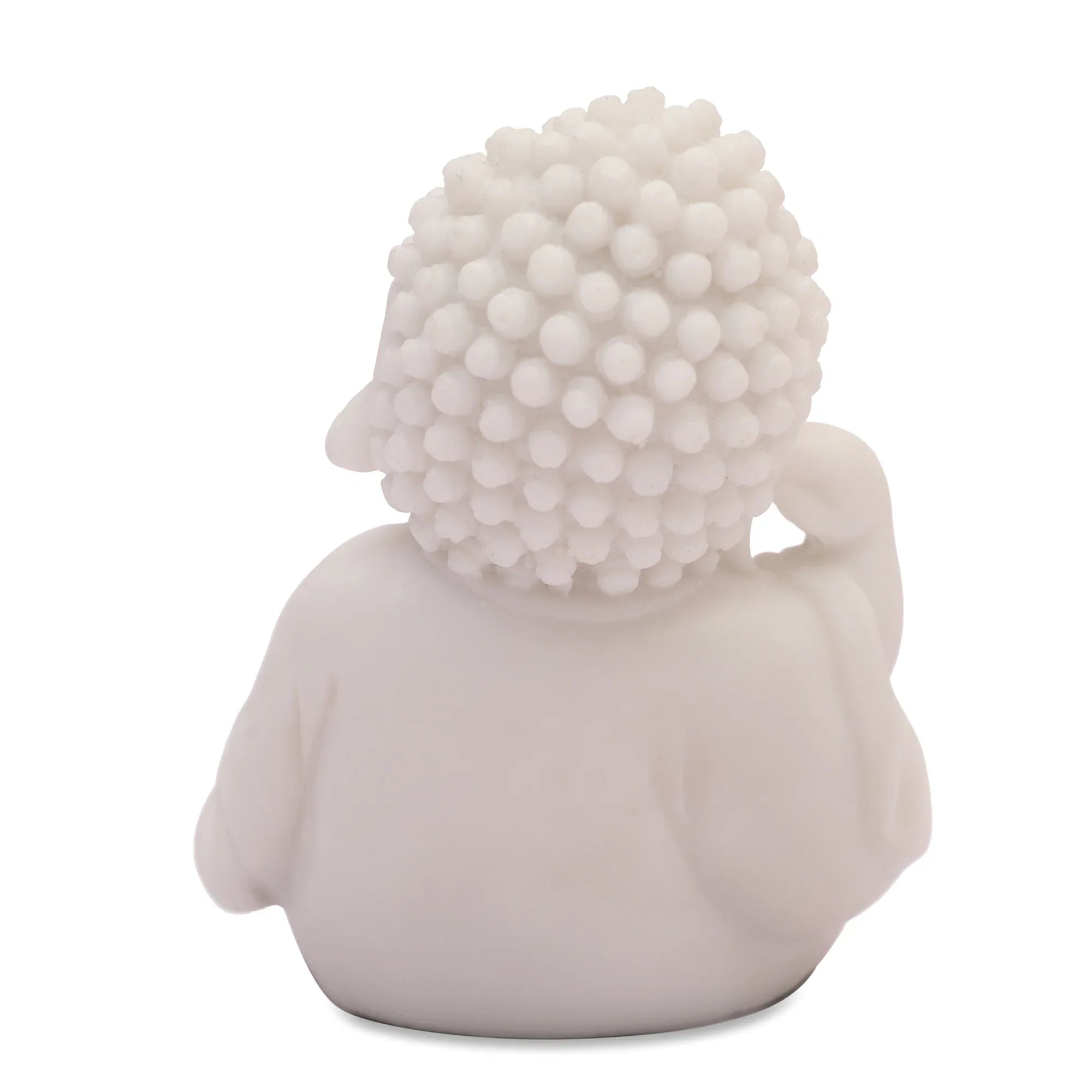 NAQSH SET OF 3PIECE MONK, POLYRESIN HAND FINISHED FIGURINE WHITE BY LIVNG ESSENCE - HomeTown