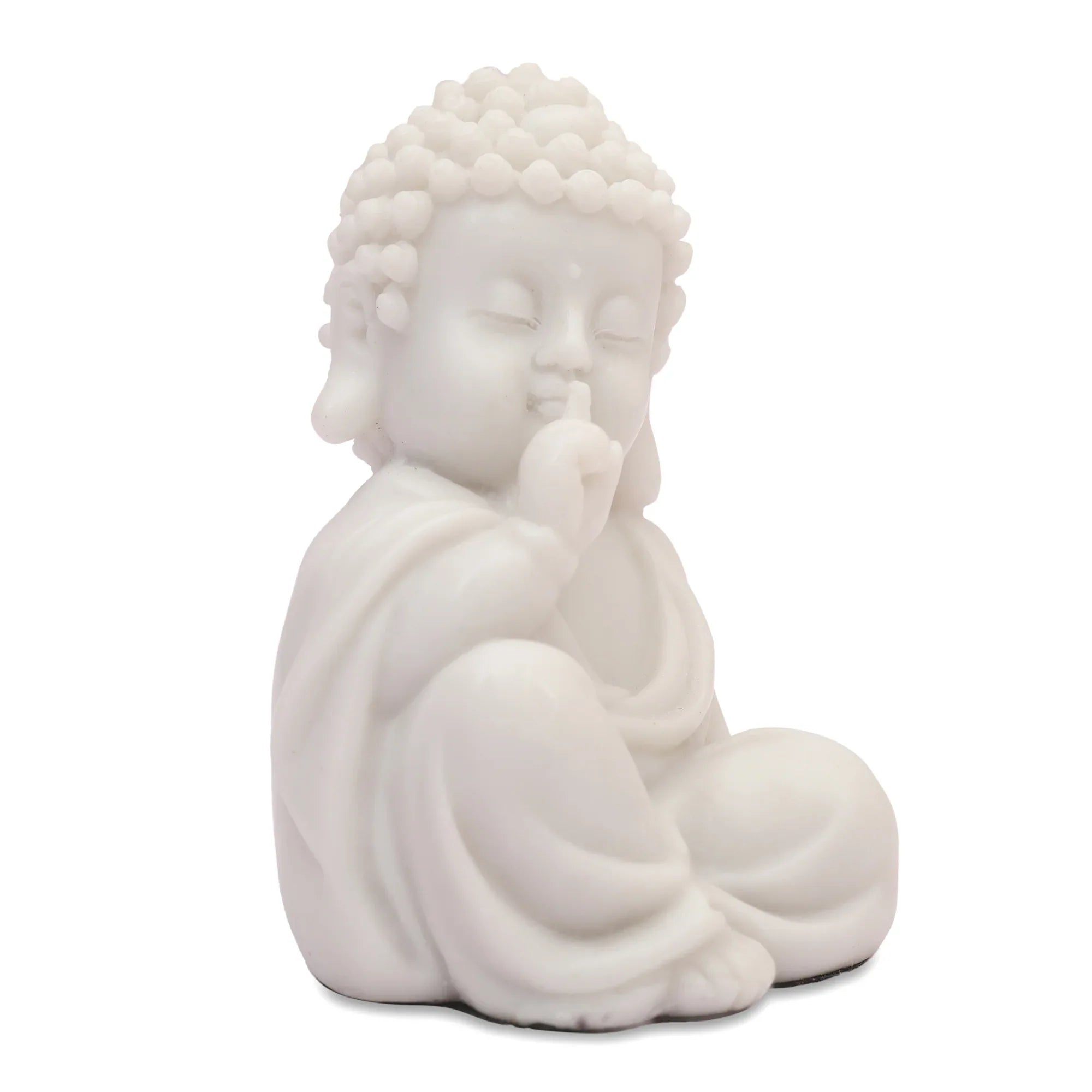 NAQSH SET OF 3PIECE MONK, POLYRESIN HAND FINISHED FIGURINE WHITE BY LIVNG ESSENCE - HomeTown