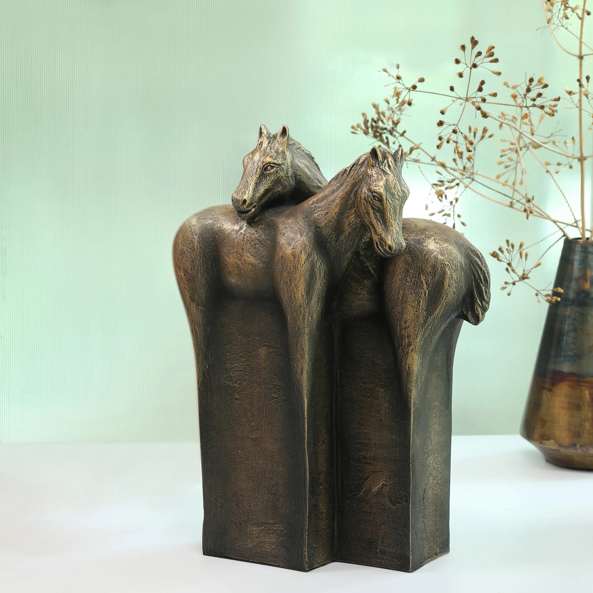 Stella Antique Finish Polyresin Horse Table Décor - HomeTown