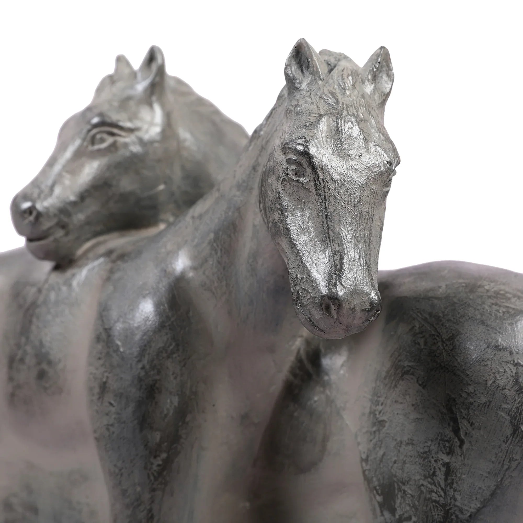 Stella Silver Pearl Finish Polyresin Horse Table Décor - HomeTown