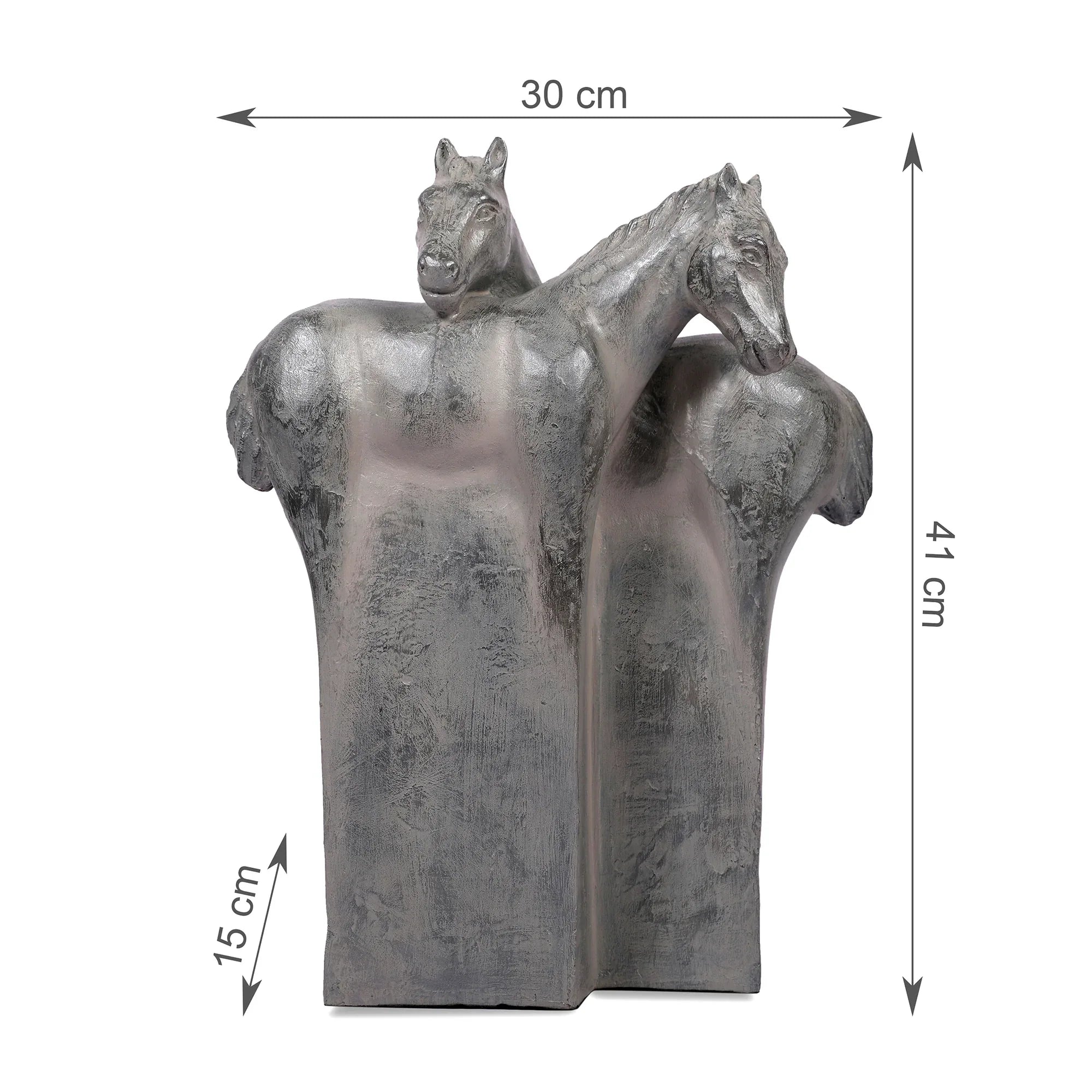 Stella Silver Pearl Finish Polyresin Horse Table Décor - HomeTown