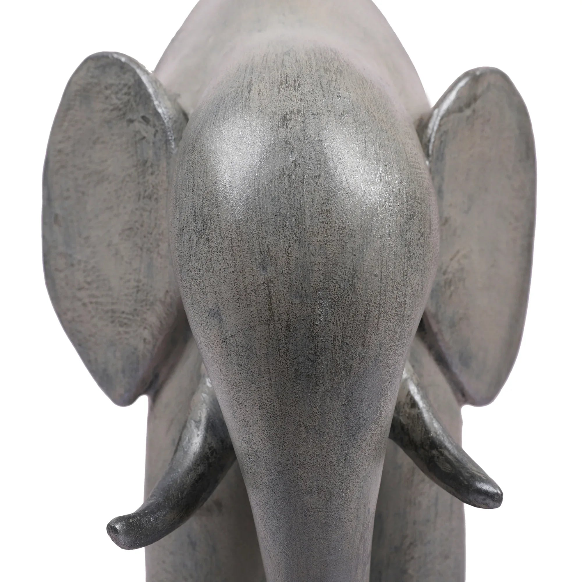 Stella Silver Pearl Finish Polyresin Elephant Table Décor - HomeTown