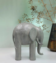 Stella Silver Pearl Finish Polyresin Elephant Table Décor - HomeTown