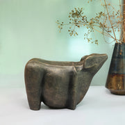 Stella Antique Finish Polyresin Contemporary Cow Table Décor - HomeTown