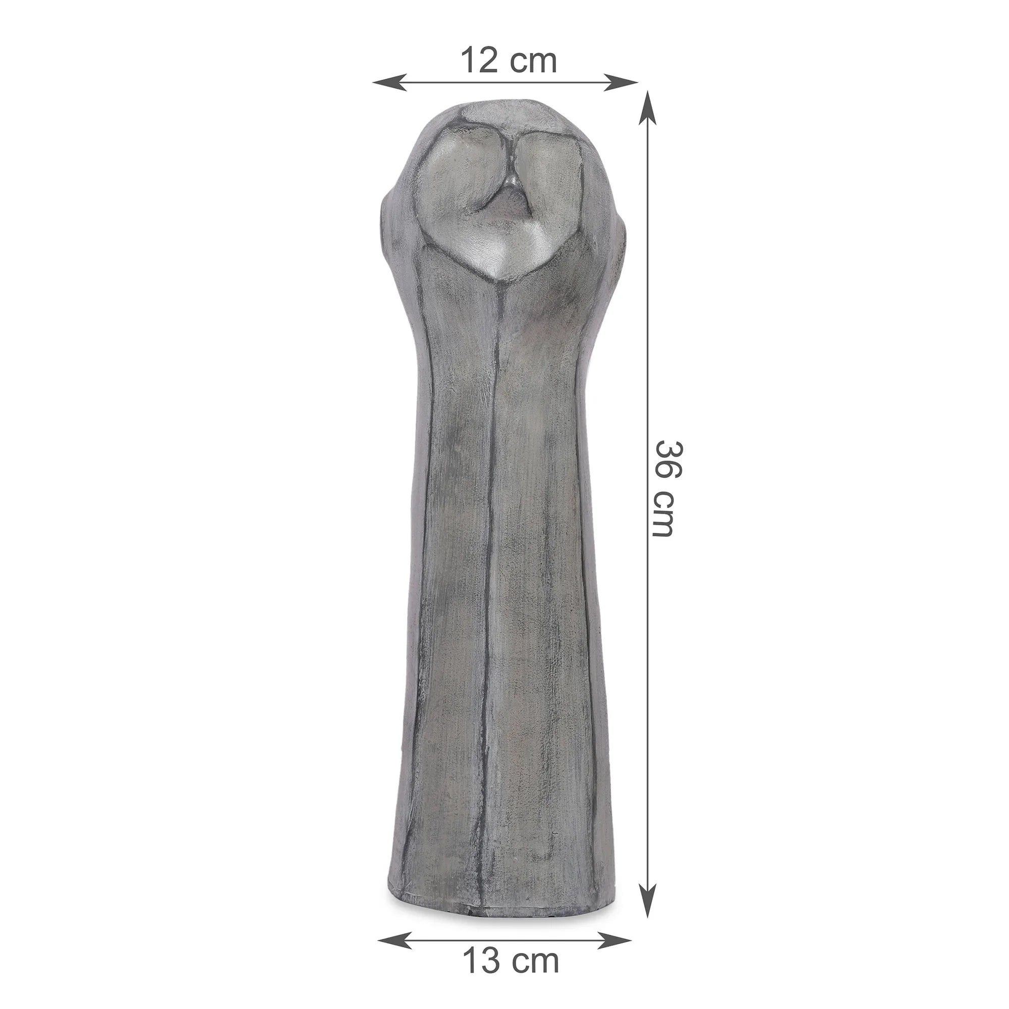 Stella Silver Pearl Finish Polyresin Male Abstract Facial Table Décor - HomeTown