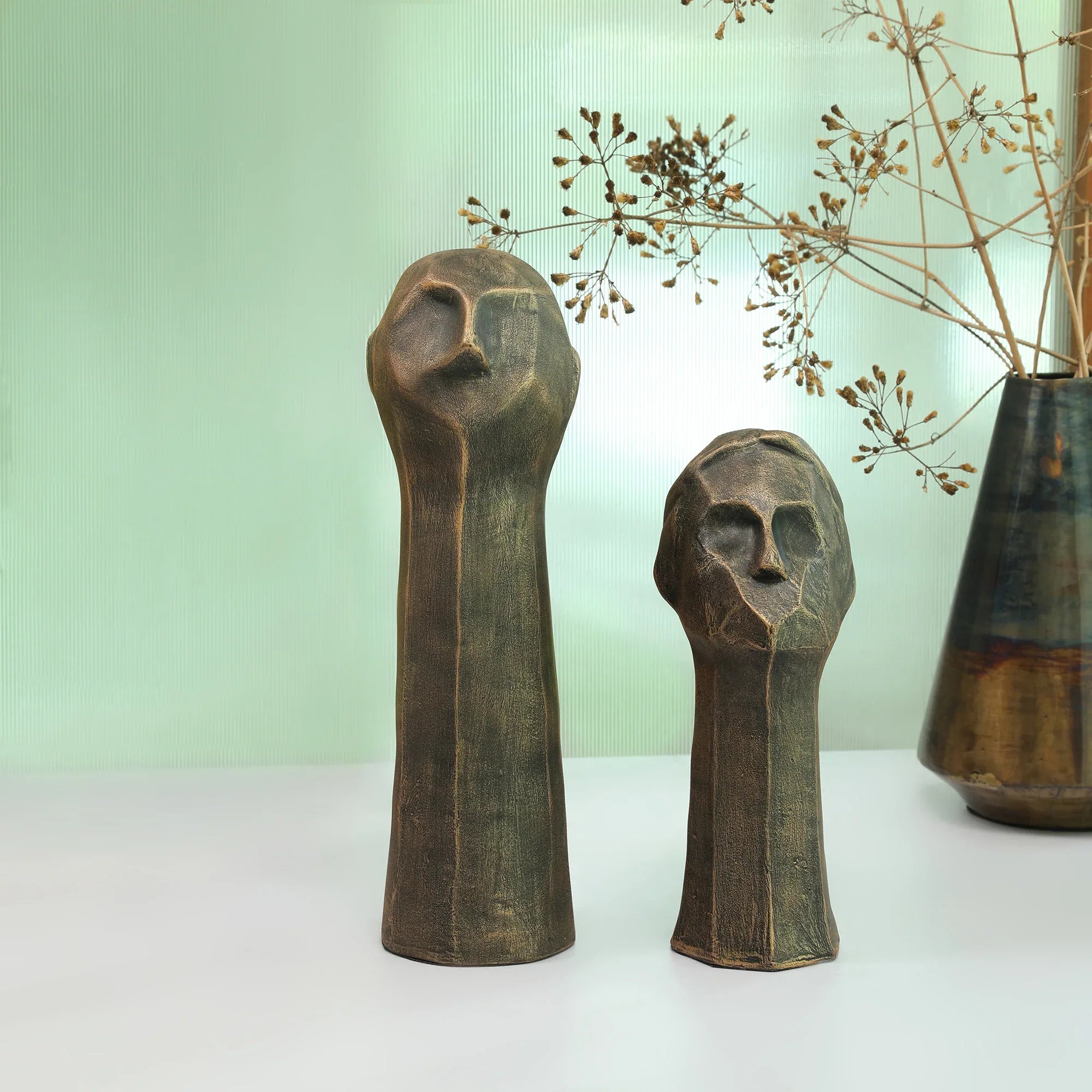 Stella Antique Finish Polyresin Female Abstract Facial Table Décor - HomeTown