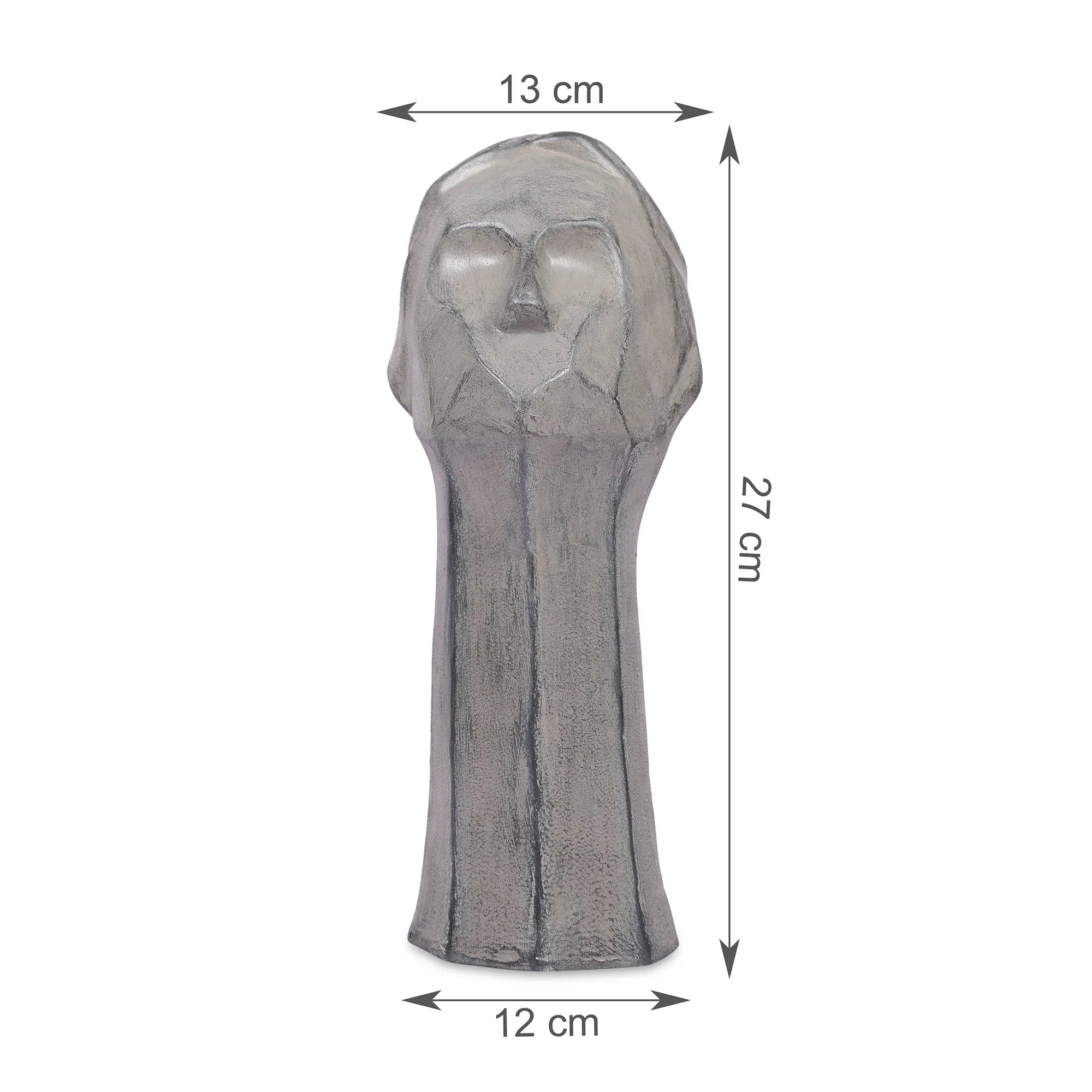 Stella Silver Pearl Finish Polyresin Female Abstract Facial Table Décor - HomeTown