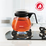 Borosil Glass Kettle 1litre & 4pc Mug 240ml