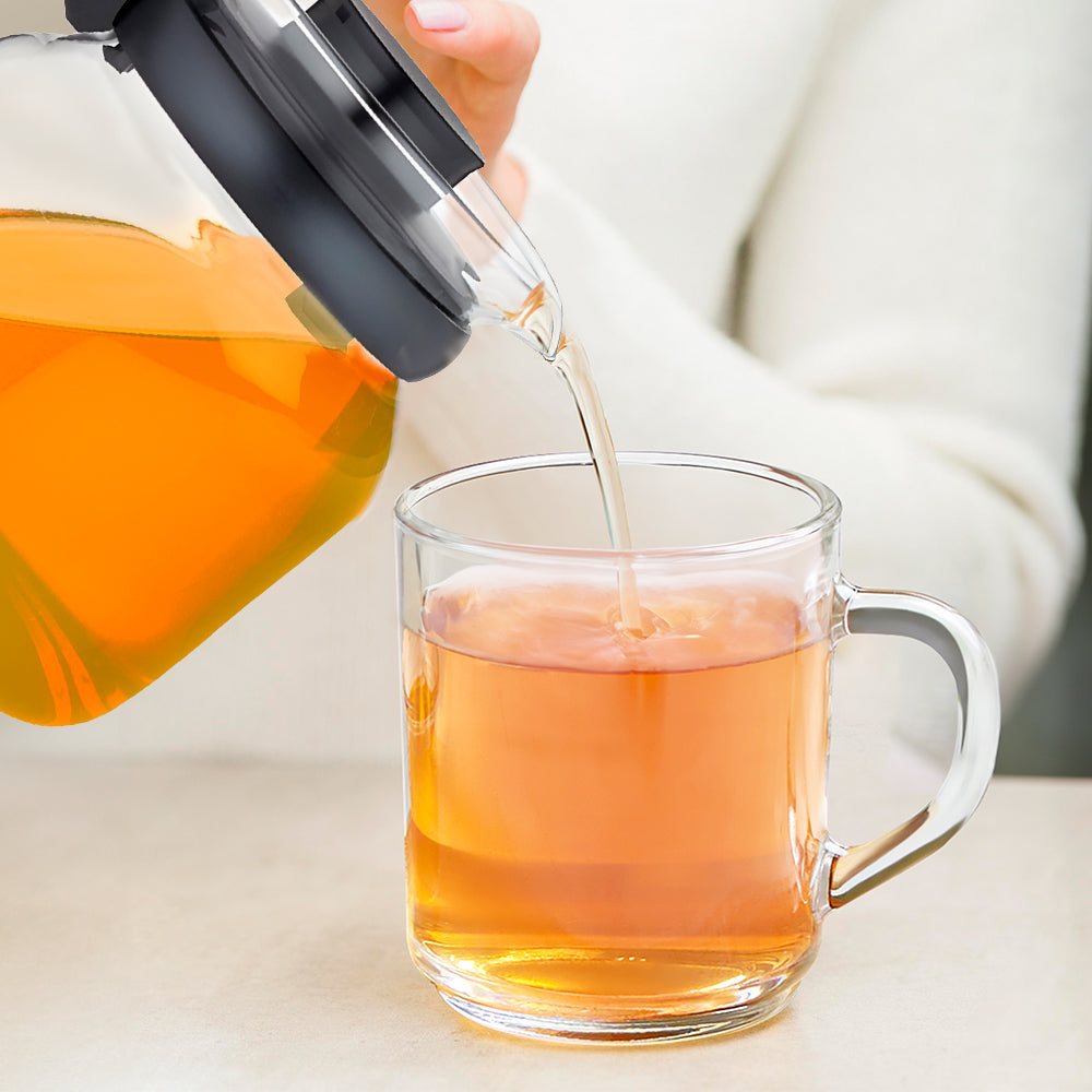 BOROSIL GLASS KETTLE 1LITRE N 4PC MUG 240ML