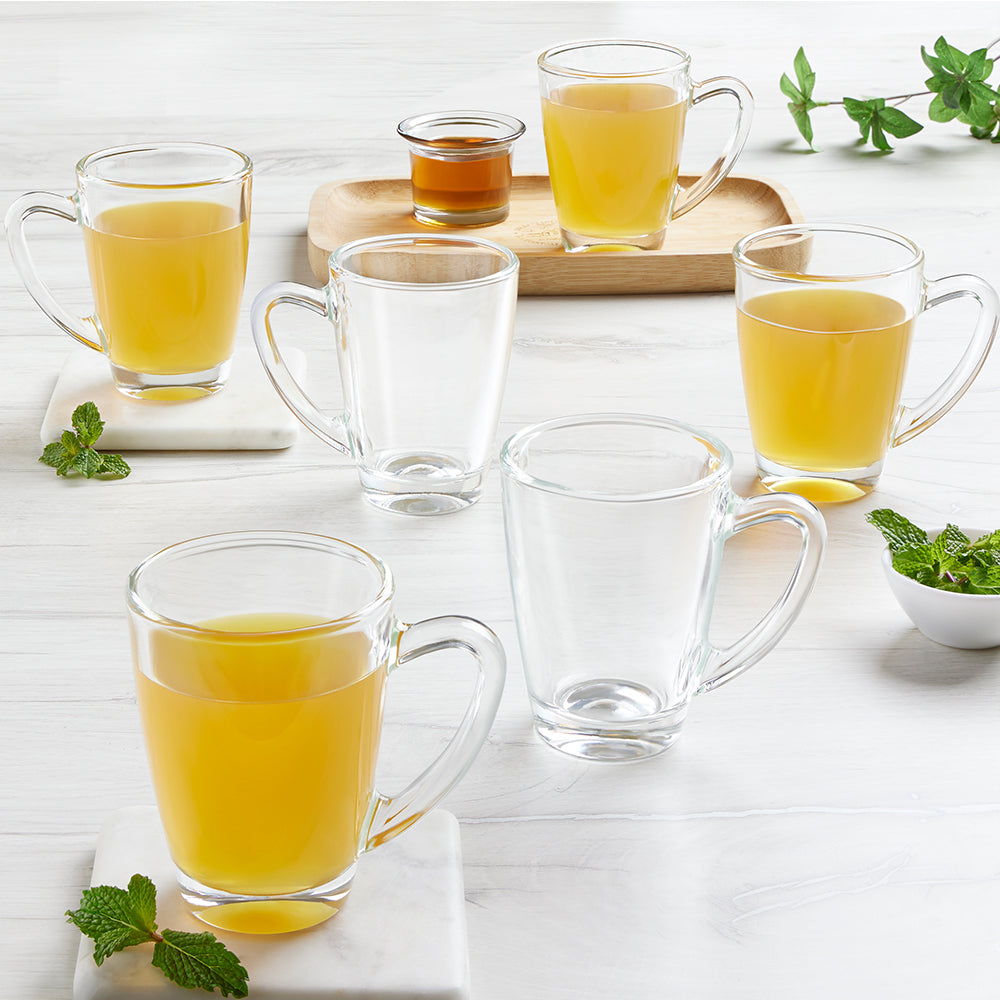 BOROSIL SERENE PLAIN TEA MUG 195ML 6 PCS SET