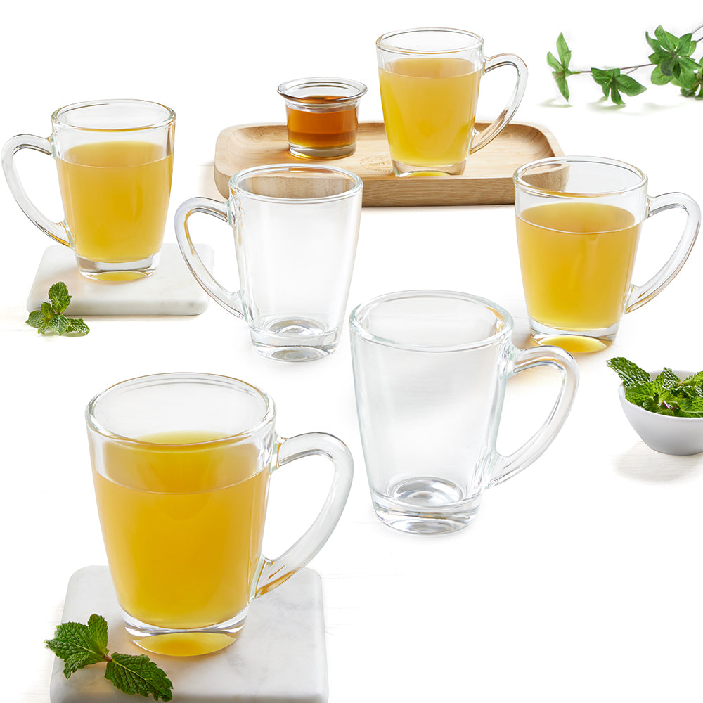 BOROSIL SERENE PLAIN TEA MUG 195ML 6 PCS SET