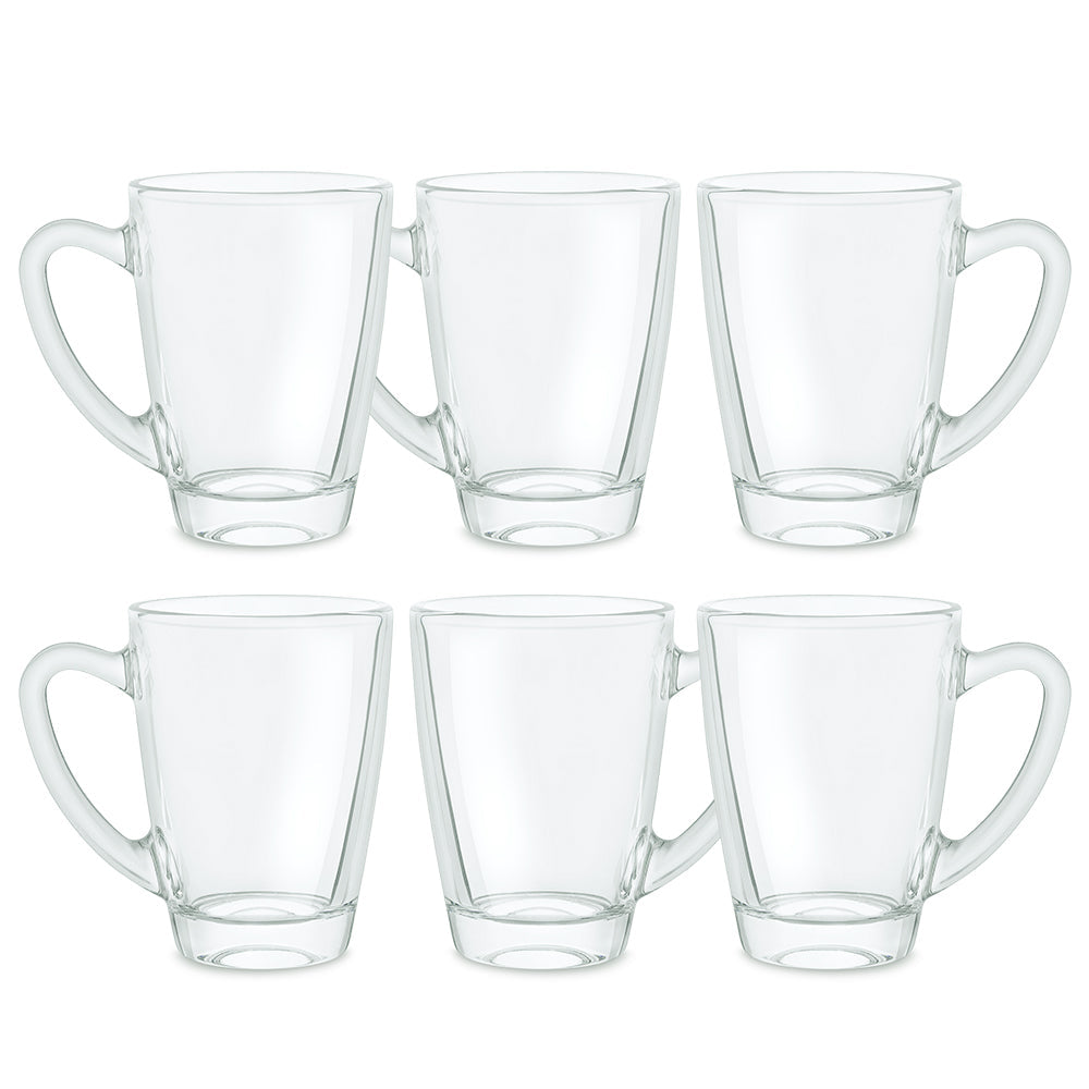 BOROSIL SERENE PLAIN TEA MUG 195ML 6 PCS SET