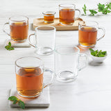 Borosil Latte Plain Coffee Mug 240ml | 6 Pcs Set