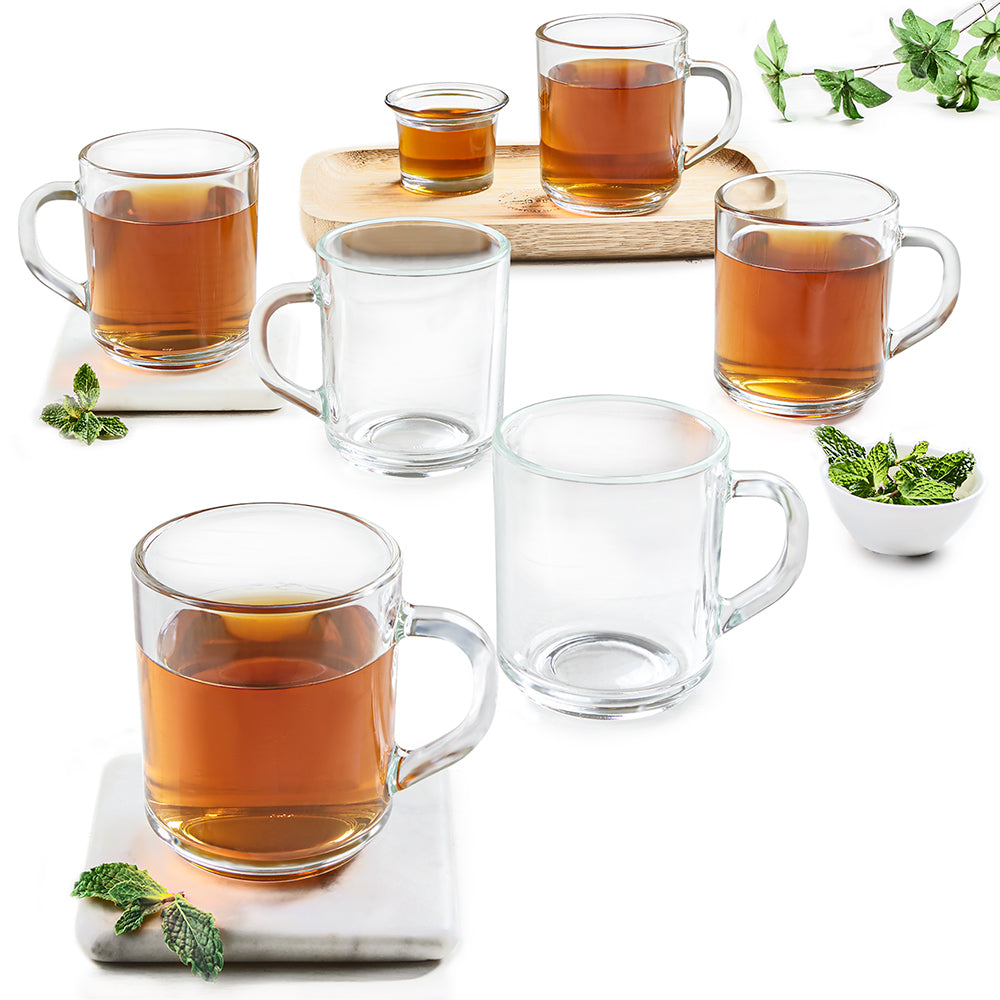 BOROSIL LATTE PLAIN COFFEE MUG 240ML 6 PCS SET