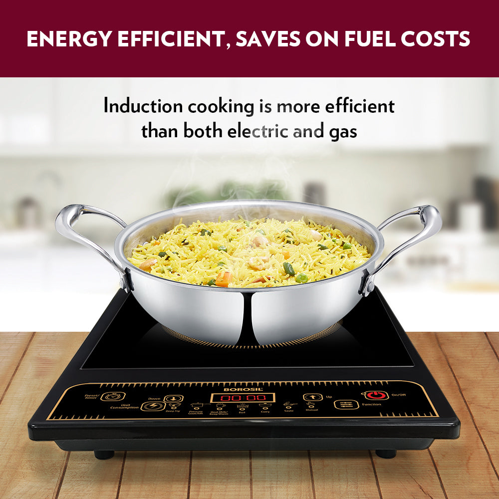 BOROSIL SMART KOOK INDUCTION COOKER PC13 1400WATT
