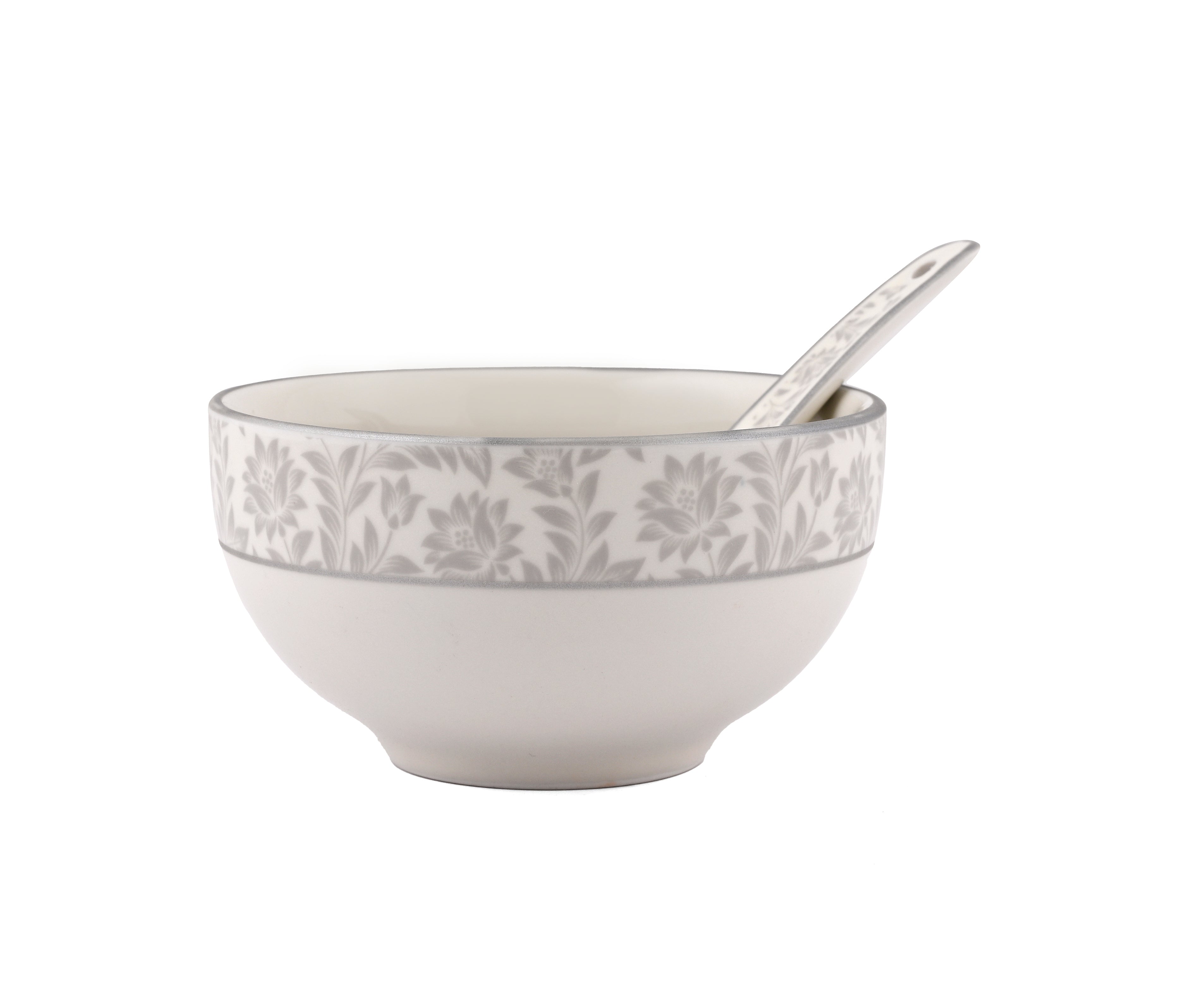 HITKARI WHITE GARDEN PORCELAIN DINNER SET 33PCS