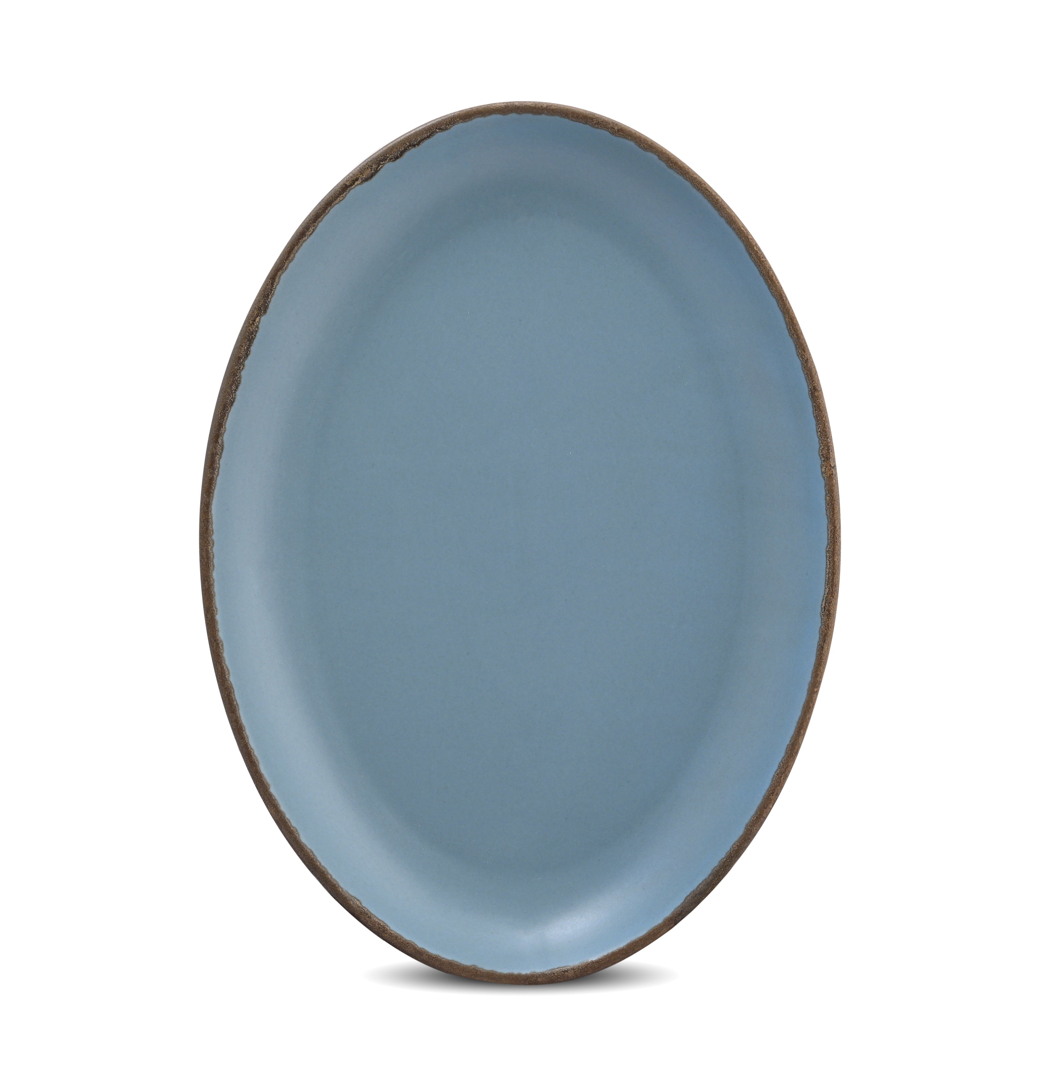 HITKARI CRACKLED BLUE MATT PORCELAIN DINNER SET 33PCS