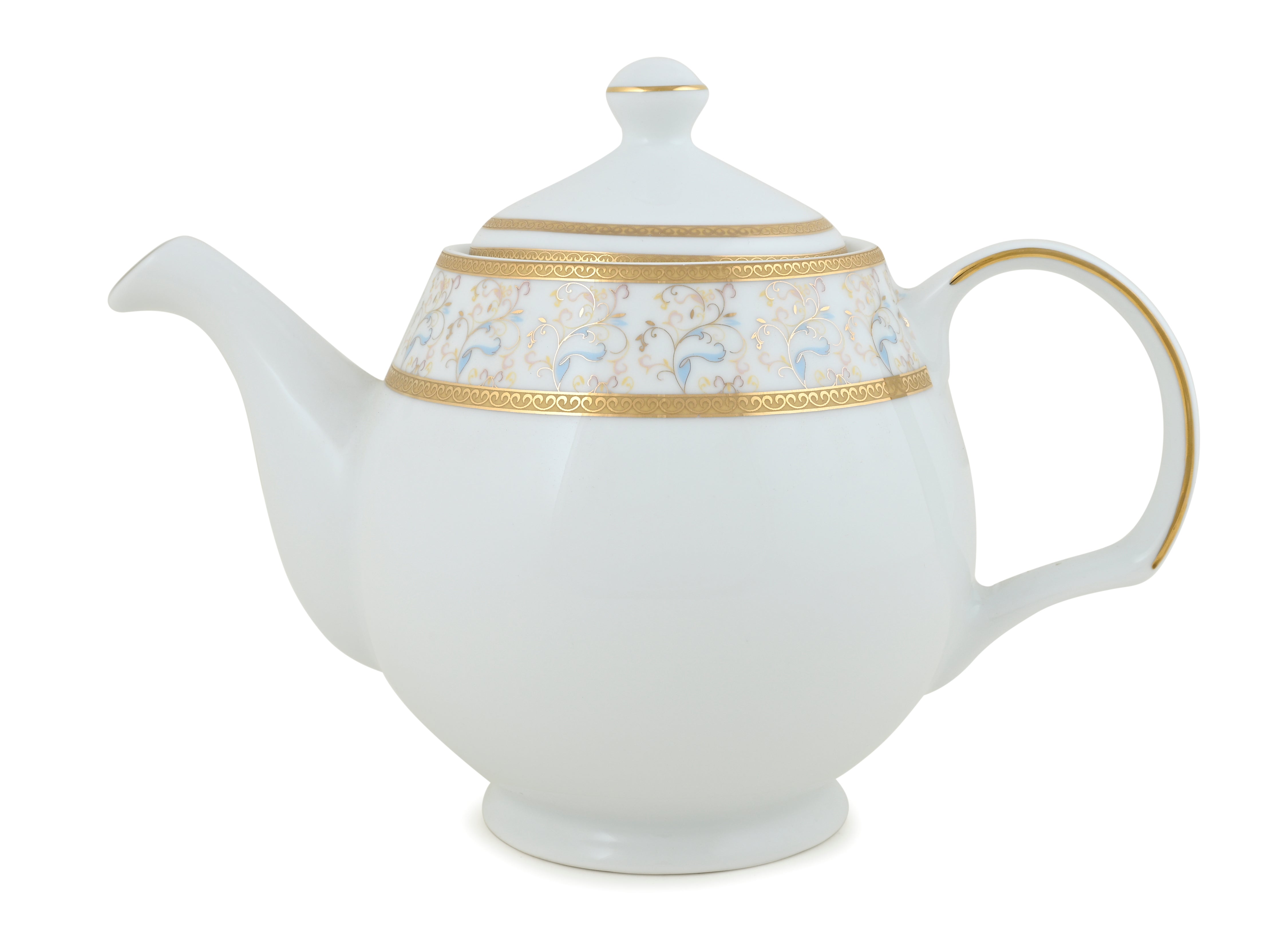 HITKARI RAINBOW GOLD PORCELAIN TEA SET 17PCS