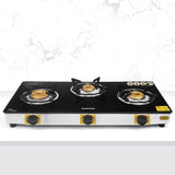 Borosil Blaze 3 Burner Gas Stove Toughened Glasstop