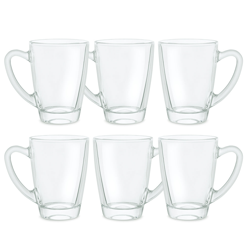 BOROSIL SERENE PLAIN TEA MUG 155ML 6 PCS SET