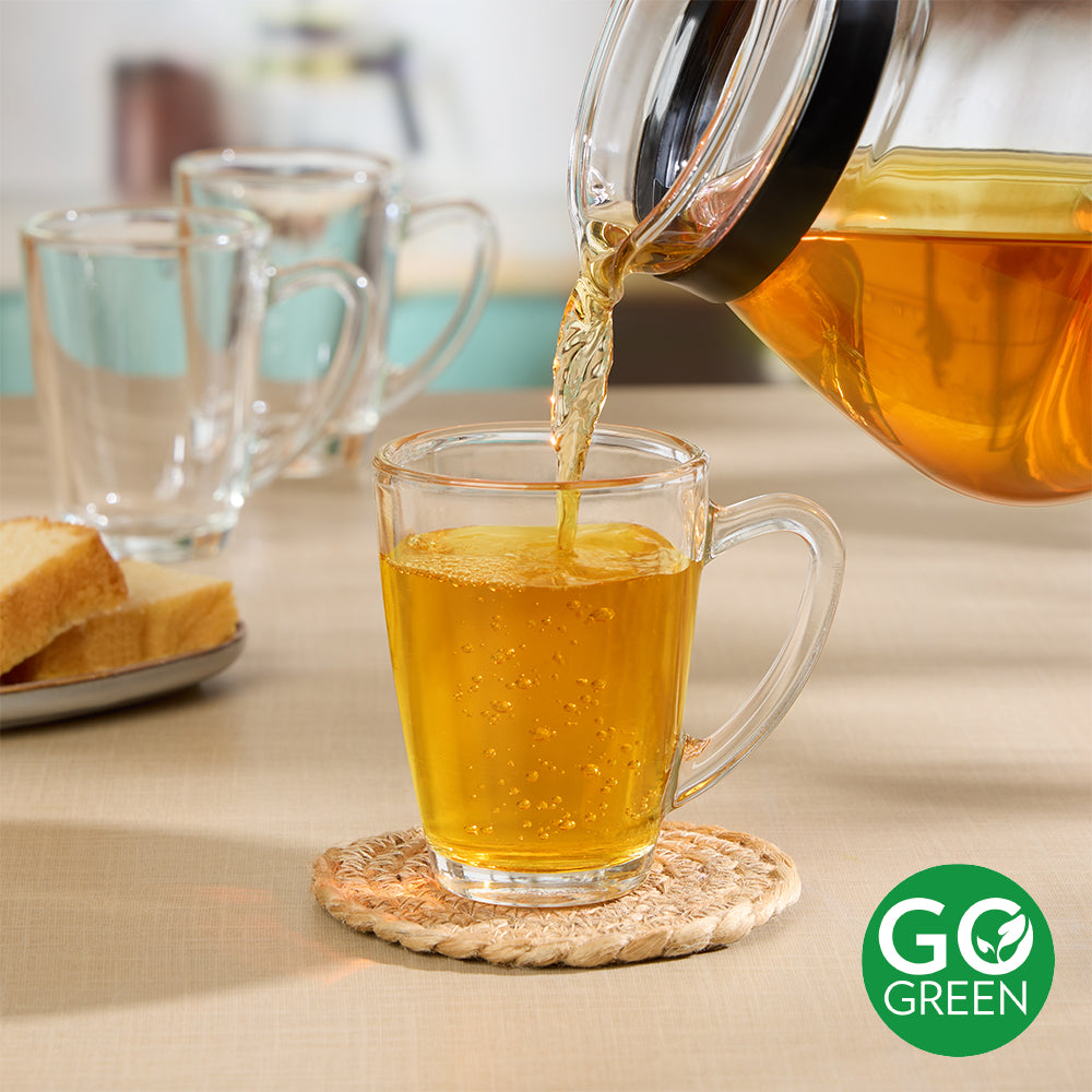 BOROSIL SERENE PLAIN TEA MUG 155ML 6 PCS SET