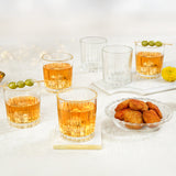 Borosil Whisky 6pc 300ml & Glass Plate 1pc