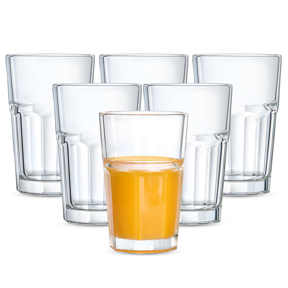 BOROSIL CREST GLASS TUMBLER 350ML 6 PCS SET