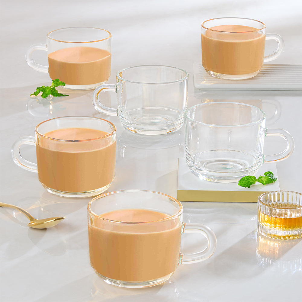 BOROSIL TEA MUG 210ML 6 PCS