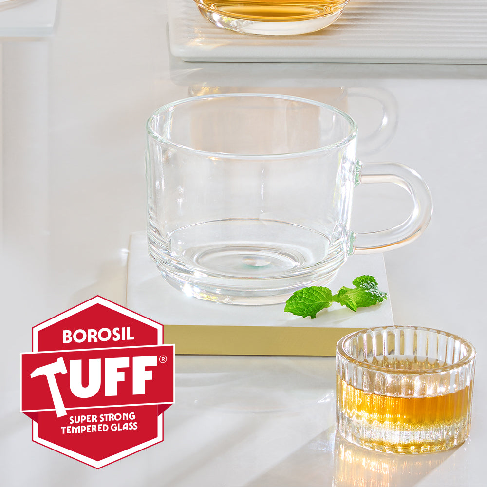 BOROSIL TEA MUG 210ML 6 PCS