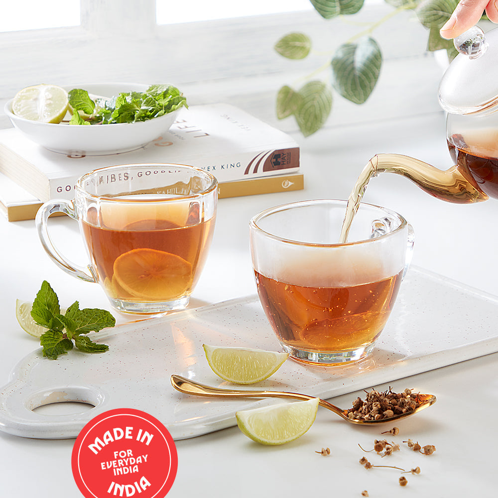 BOROSIL OASIS PLAIN TEA MUG 200ML 6 PCS
