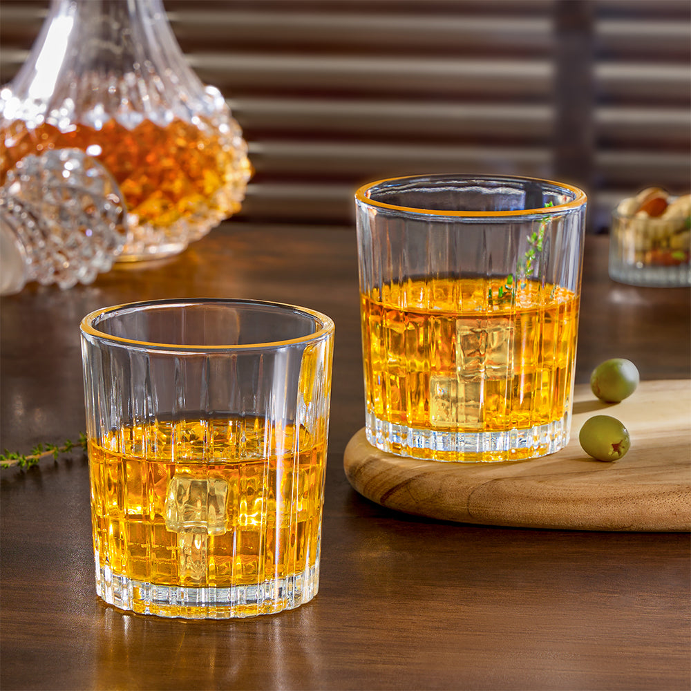 BOROSIL NOBLE  WHISKEY GLASS  6PCS 300ML