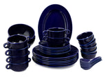 Hitkari Glossy Cobalt Porcelain Dinner Set 33pcs