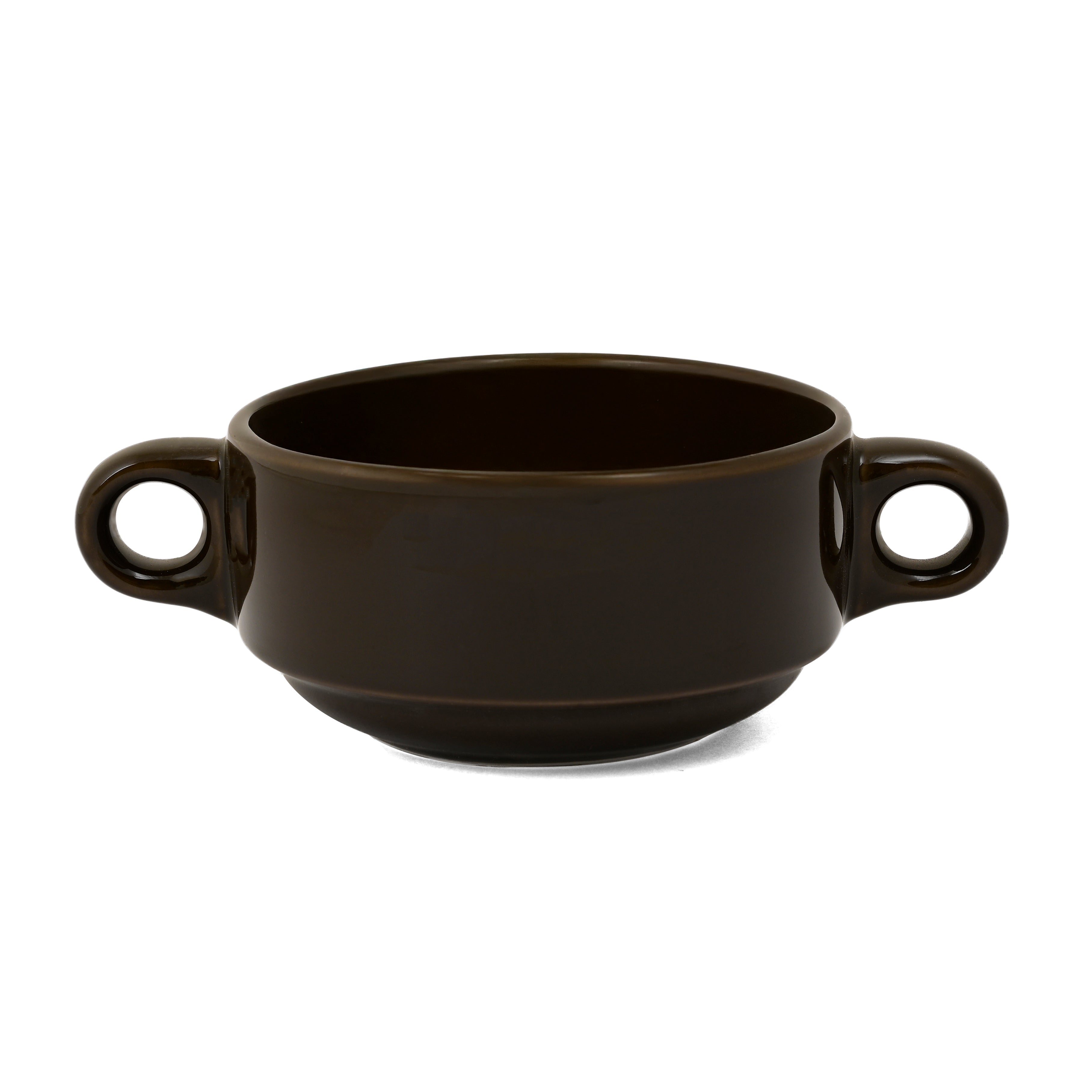 HITKARI GLOSSY BROWN PORCELAIN DINNER SET 33PCS