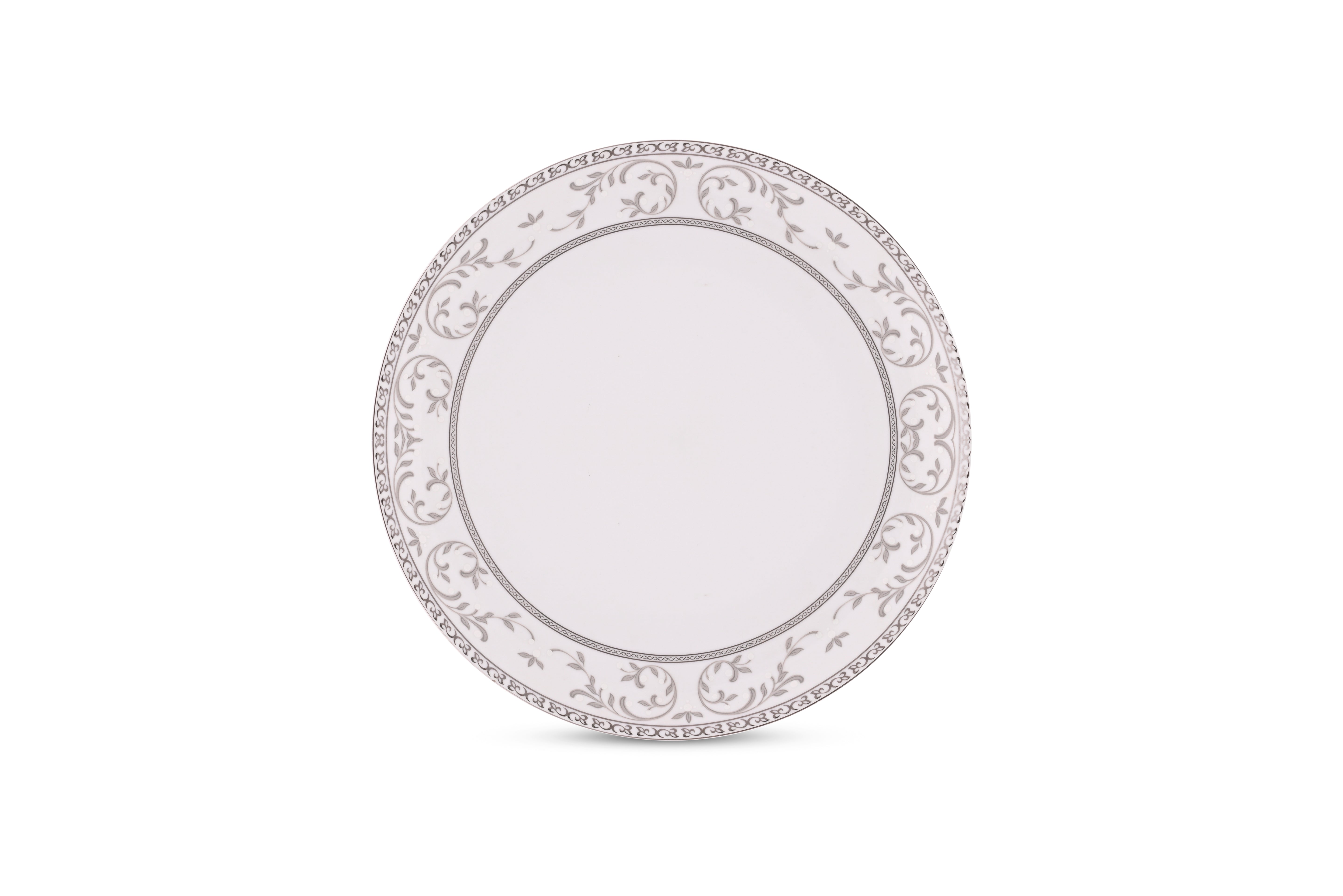 HITKARI PORCELAIN DINNER SET 33PCS White with Grey