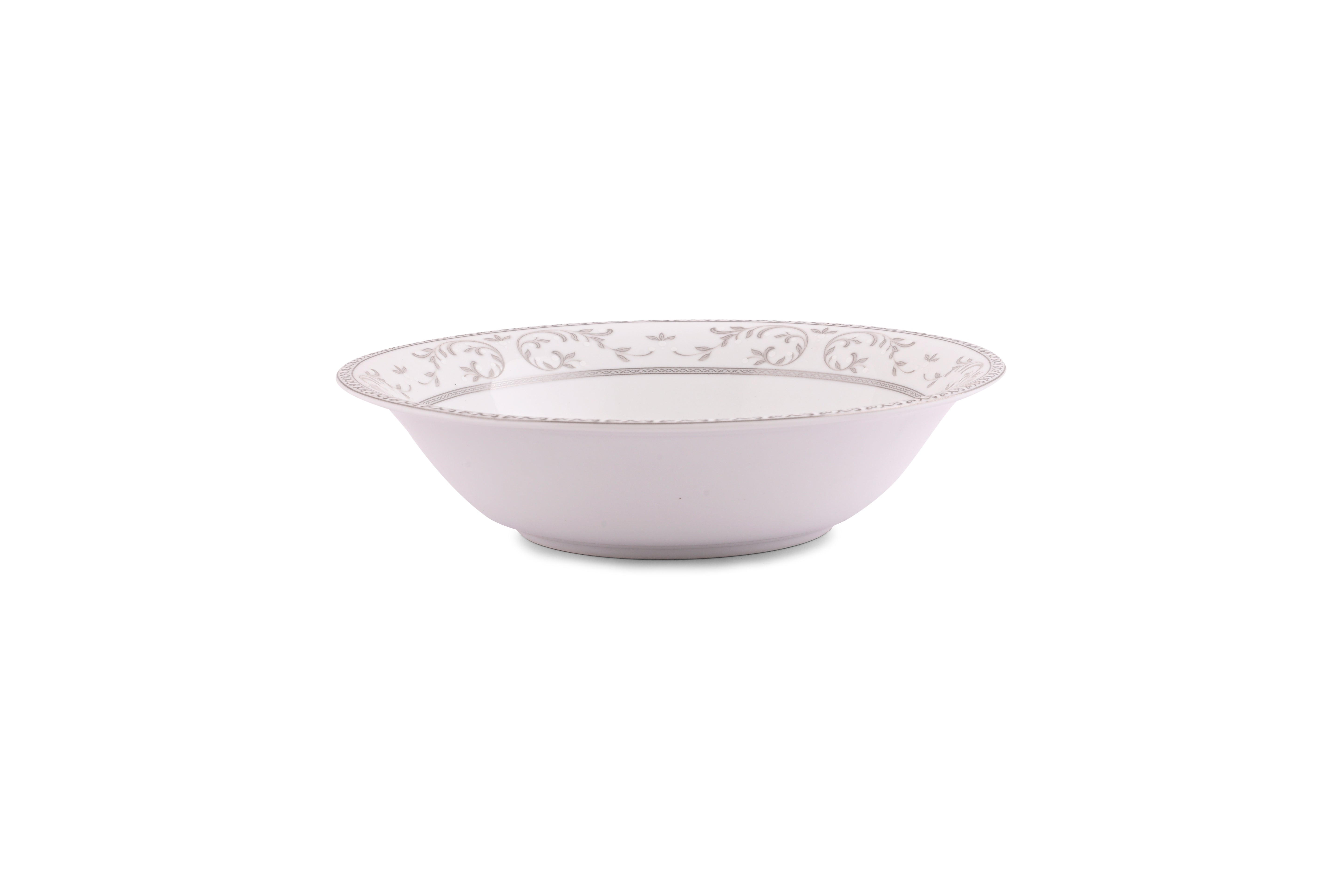 HITKARI PORCELAIN DINNER SET 33PCS White with Grey