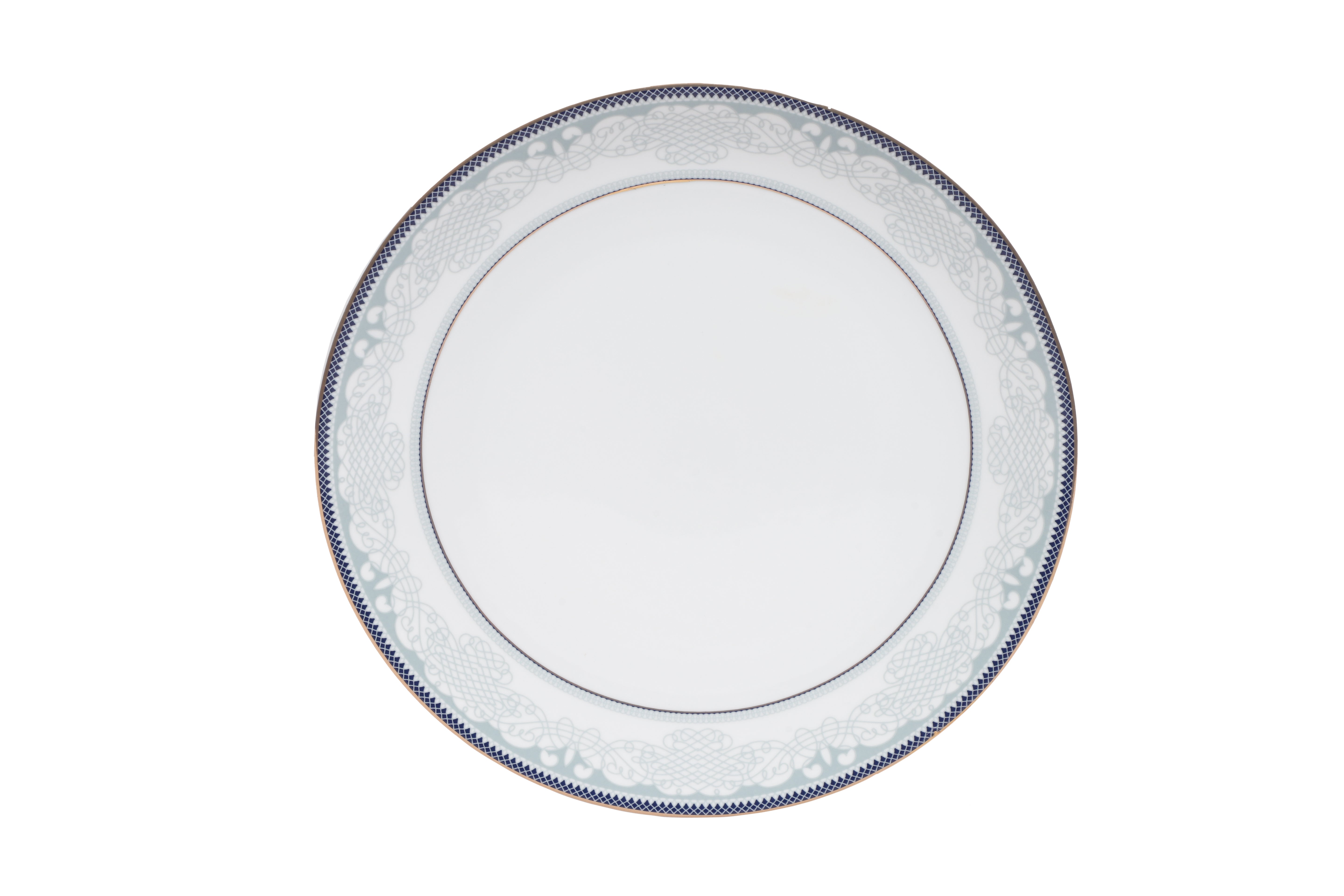 HITKARI PORCELAIN DINNER SET 33PCS White with Black