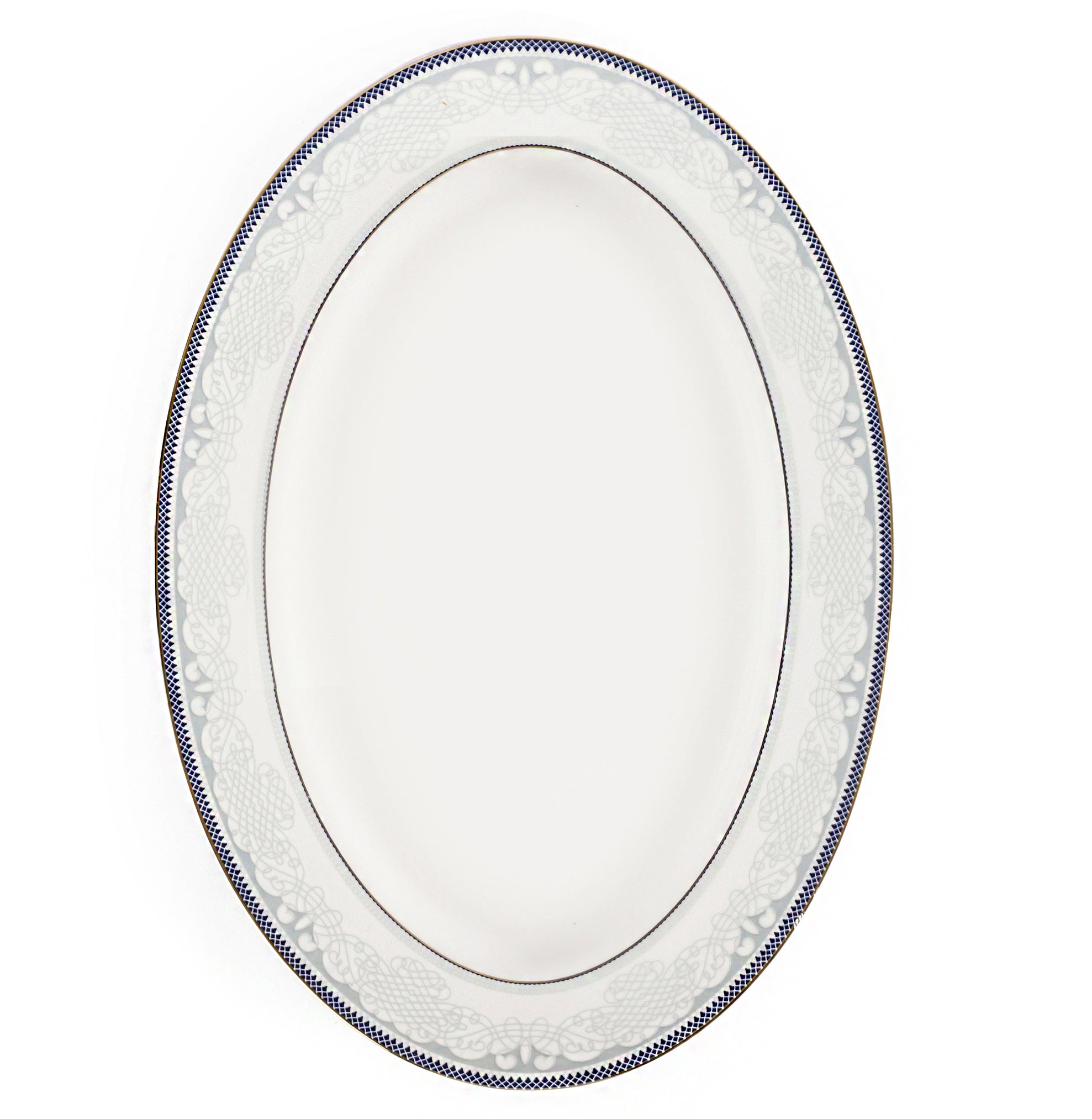 HITKARI PORCELAIN DINNER SET 33PCS White with Black