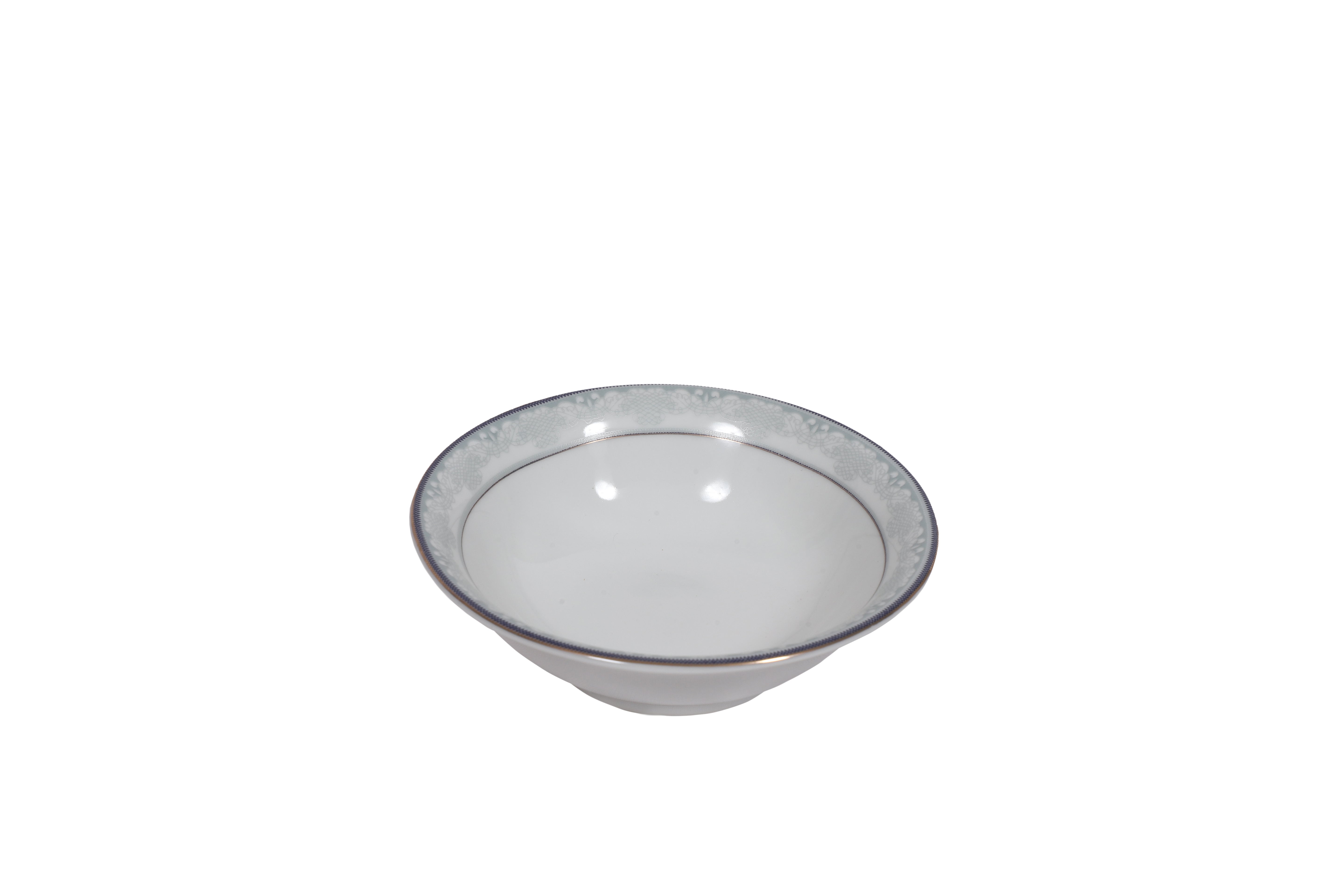 HITKARI PORCELAIN DINNER SET 33PCS White with Black