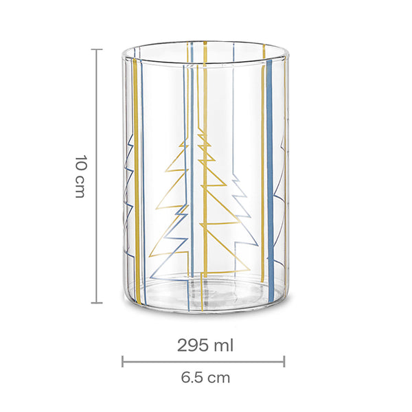 Borosil Sintra Glass Medium 295ml | 6pcs dimensions