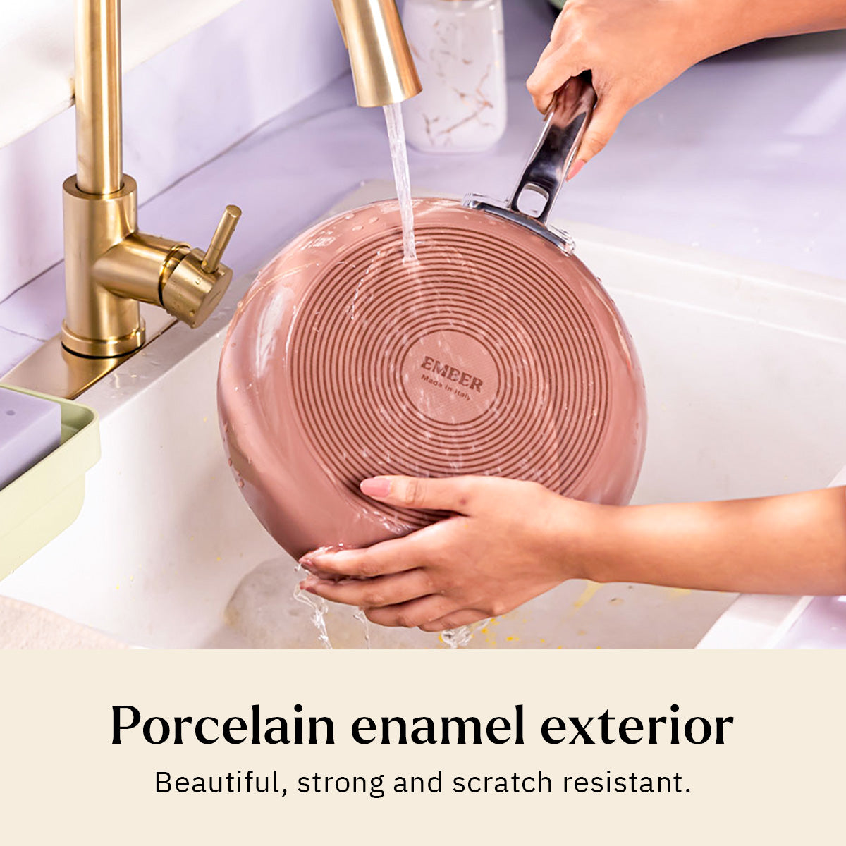 Ember Cookware Arcilla Ceramic Frying Pan | Non Stick Cookware | Non Toxic Pan | Isi Certified | Ceramic Fry Pan for Cooking | Terracotta