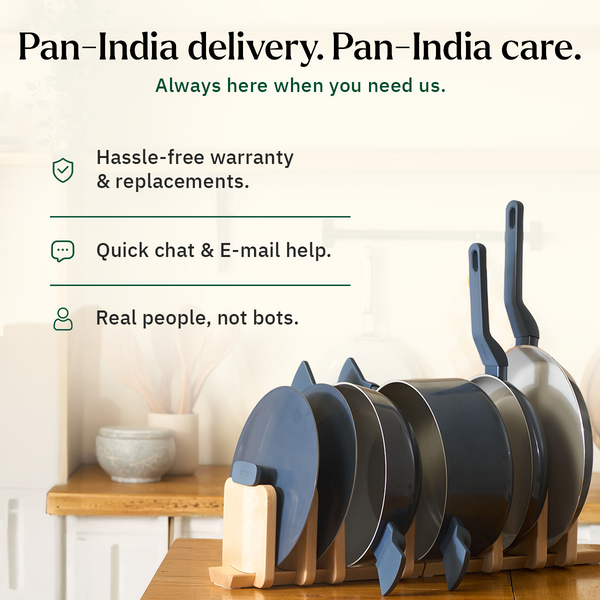 Ember Cookware Arcilla Ceramic Frying Pan | Non Stick Non Toxic Cookware | Isi Certified | Egg & Omelette Pan | Green dimensions