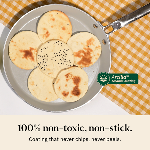 Ember Cookware Arcilla Ceramic Non Stick Tawa | Non Toxic Roti & Chapati Pan | Isi Certified | Ceramic Cooking Tawa |Terracotta dimensions