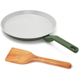 Ember Cookware Arcilla Ceramic Non Stick Tawa | Non Toxic Roti & Chapati Pan | Isi Certified | Ceramic Cooking Tawa |Green